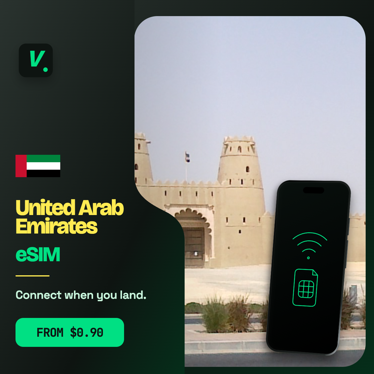 United Arab Emirates eSIM – prepaid travel data plans