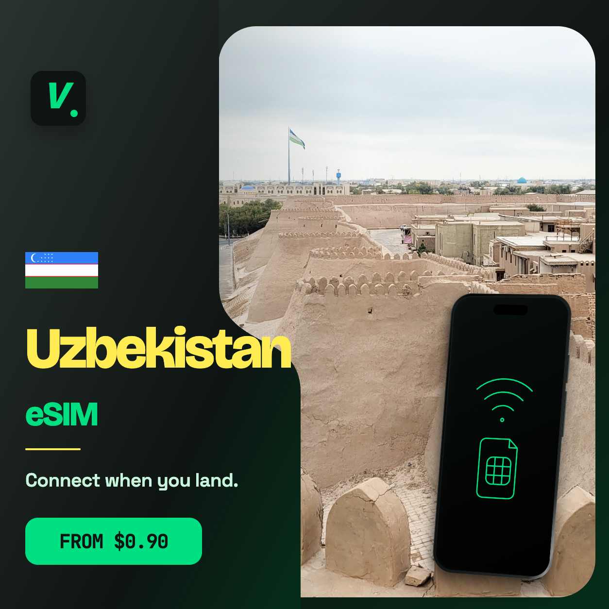Uzbekistan eSIM – prepaid travel data plans